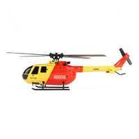 TWISTER 1002YR  BO-105 SCALE  YELLOW/RED 250 FLYBARLESS HELICOPTER WITH 6 AXIS STABILISATION AND ALTITUDE HOLD