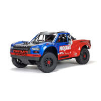 ARRMA MOJAVE 4X4 BLX 4S DESERT TRUCK READY TO RUN BLUE AND RED REQUIRES BATTERY AND CHARGER