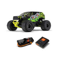 ARRMA GORGON 2WD MONSTER TRUCK READY TO RUN YELLOW INCLUDES BATTERY AND CHARGER