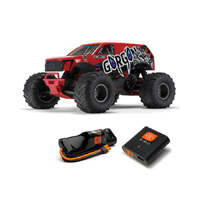 ARRMA GORGON 2WD MONSTER TRUCK READY TO RUN RED INCLUDES BATTERY AND CHARGER