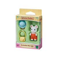 SYLVANIAN FAMILIES 5408 MARSHMALLOW MOUSE BABY BABY - V2