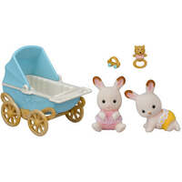 SYLVANIAN FAMILIES 5453 CHOCOLATE RABBIT TWINS SET