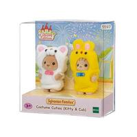 SYLVANIAN FAMILIES 5597 COSTUME CUTIES KITTY AND CUB 2PK