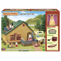 SYLVANIAN FAMILIES 5610 LOG CABIN WITH GREEN ROOF GIFT SET INCLUDES SUNNY RABBIT GIRL