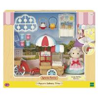 SYLVANIAN FAMILIES 5653 POPCORN DELIVERY TRIKE WITH SHEEP MOTHER BARBARA