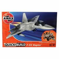 AIRFIX J6005 QUICKBUILD F22 RAPTOR PLASTIC MODEL NO GLUE OR PAINT NEEDED