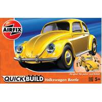 AIRFIX 6023 QUICKBUILD VW BEETLE COLOUR YELLOW PLASTIC MODEL KIT