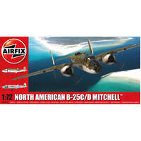 AIRFIX A06015 NORTH AMERICAN B-25C/D MITCHELL 1/72 SCALE PLASTIC MODEL AIRCRAFT KIT