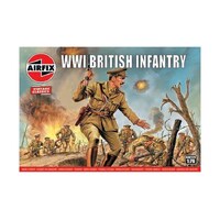 AIRFIX 00727V WW1 BRITISH INFANTRY MODEL FIGURES 1/76 PLASTIC MODEL KIT