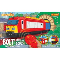 HORNBY R9312 PLAYTRAINS BOLT EXPRESS GOODS BATTERY OPERATED TRAIN PACK WITH SOUNDS AND LIGHTS