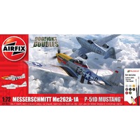 AIRFIX 50183 MESSERSCHMITT ME262 AND P-51 MUSTANG PLASTIC MODEL KIT