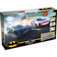 SCALEXTRIC SCALEX43 F1003 DC BATMAN VS JOKER 1/43 SCALE SLOT CAR SET 6+