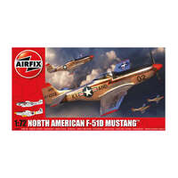 AIRFIX A02047A NORTH AMERICAN F-51D MUSTANG 1/72 SCALE AIRCRAFT PLASTIC MODEL KIT