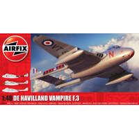 AIRFIX A06107 DE HAVILLAND VAMPIRE F.3 1/48 SCALE PLASTIC MODEL KIT