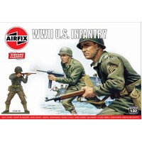 AIRFIX A02703V VINTAGE CLASSICS WWII US INFANTRY 1/32 SCALE PLASTIC MODEL KIT