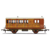 HORNBY R40106 GNR 4 WHEEL COACH BRAKE 3RD CLASS NO.399 FITTED LIGHTS ERA 2 HO/OO SCALE TRAIN CARRIAGE