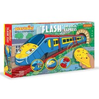 HORNBY R9332 PLAYTRAINS FLASH THE LOCAL EXPRESS REMOTE CONTROL BATTERY TRAIN SET WITH SOUNDS AND LIGHTS