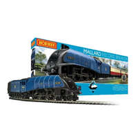 HORNBY R1282SF MALLARD RECORD BREAKER 1938 WORLD SPEED RECORD STEAM ENGINE 00 GAUGE TRAIN SET