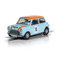 SCALEXTRIC C4325 AUSTIN MI I COOPER S GULF EDITION NICK RILEY AND GABRIELE TARQUINI SLOT CAR