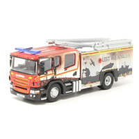 OXFORD 76SFE011 SCANIA PUMP LADDER HUMBERSIDE FIRE AND RESCUE 1/76 SCALE OO SCALE DIECAST COLLECTABLE