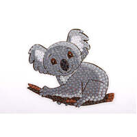 CRAFT BUDDY DIY CRYSTAL ART STICKER KIT KOALA BEAR 9CM X 9CM MOTIF