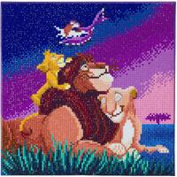 CRAFT BUDDY DIY CRYSTAL ART KIT DISNEY THE LION KING 30CM X 30CM PARTIAL CRYSTAL