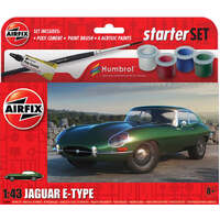 AIRFIX A55009 STARTER SET JAGUAR E-TYPE 1/43 SCALE CAR PLASTIC MODEL KIT