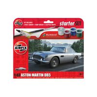 AIRFIX A55011 ASTON MARTIN DB5 STARTER SET INCLUDES PAINT AND GLUE 1/43 SCALE PLASTIC MODEL KIT