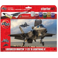 AIRFIX A55010 STARTER KIT LOCKHEED MARTIN F-35B LIGHNING II FIGHTER 1/72 SCALE PLASTIC MODEL KIT