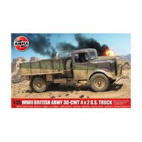 AIRFIX A1380 WWII BRITISH ARMY 30-CWT 4X2 G.S TRUCK 1/35 SCALE PLASTIC MODEL KIT TRUCK