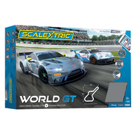 SCALEXTRIC C1434SF ARC AIR WORLD GT ASTON MARTIN GT3 V PORSCHE 911 GT3 DIGITAL SLOT CAR SET