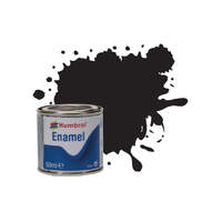 HUMBROL 21 BLACK GLOSS ENAMEL PAINT 14ML