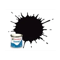 HUMBROL 201 BLACK METALLIC ENAMEL PAINT