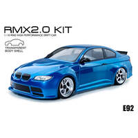 MST 532188B RMX 2.0 E92 KIT 1:10 RWD TRANSPARENT BODY DRIFT RC CAR - ROLLING CHASSIS AND BODY ONLY