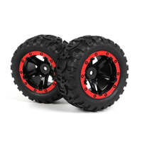 BLACKZON 540194 SLYDER MT TYRES ON RED RIM