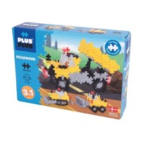 PLUS PLUS BASIC 3 IN 1 ROAD WORK 220PC CREATIVE CONSTRUCTION BLOCKS