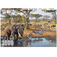 RGS GROUP 9302 MEETING AT THE WATERHOLE 1500PC JIGSAW PUZZLE