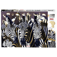 RGS GROUP 8504 LASER CRAFTED 450 PC WOODEN WIDGET PUZZLE  - ZEBRAS