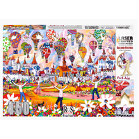 RGS GROUP 8507 LASER CRAFTED 450 PC WOODEN WIDGET PUZZLE  - BALLOON FESTIVAL