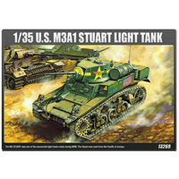 ACADEMY 13269 US M3A1 STUART LIGHT TANK 1:35 PLASTIC MODEL KIT