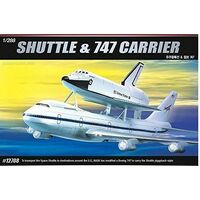 ACADEMY 12708 SPACE SHUTTLE AND NASA TRANSPORT 1:288 PLASTIC MODEL KIT