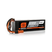 SPEKTRUM 5000MAH 4S 14.8V 50C SMART HARD CASE LIPO BATTERY WITH IC5 CONNECTOR SPMX50004S50H5