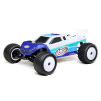 LOSI MINI T 2.0 BRUSHLESS READY TO RUN 1/18 2WD STADIUM TRUCK BLUE INCLUDES BATTERY AND CHARGER