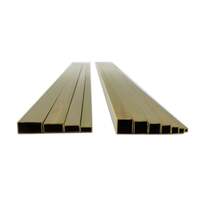 K&S 3406 BRASS TUBING SQUARE/RECTANGLE ONE OF EACH SIZE