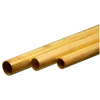 K&S 5076 LARGE BRASS TUBE 3 PIECES 3 SIZES