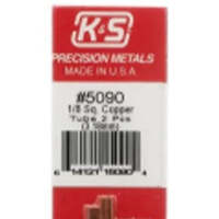 K&S 5090 1/8 SQUARE COPPER TUBE ( 3.18MM ) 2 PIECES