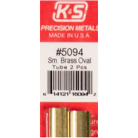 K&S 5094 BRASS OVAL SMALL TUBE (2 PIECES)