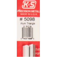 K&S 5098 ALUM TRIANGLE TUBE (2 PIECES)