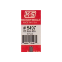 K&S 5497 MUSIC WIRE .039 4 PIECES