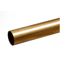 K&S 8139 BRASS ROUND TUBE 1/2 INCH X .014